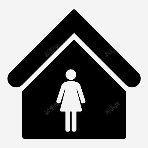 女厕所图标