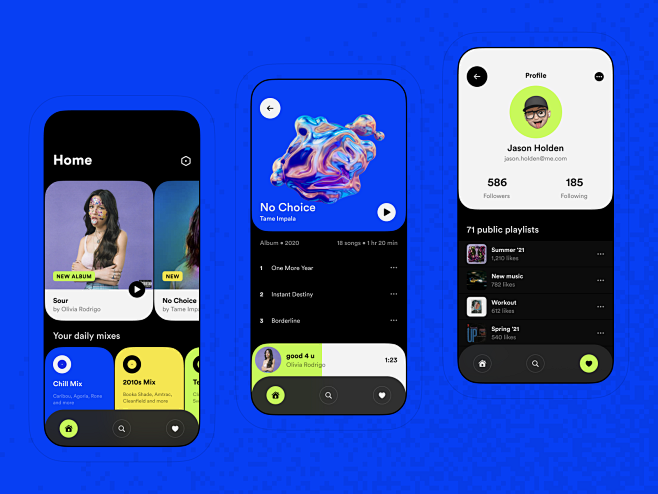 Music app concept al...