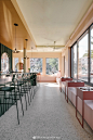 餐厅 / Appareil Architecture colour-codes spaces at Pastel Rita cafe in Montreal