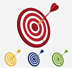 射中的标靶免抠素材_新图网 https://ixintu.com 彩色 标靶