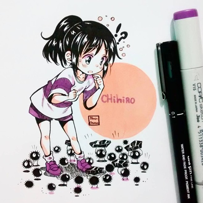 #飞乐鸟分享# 配色漂亮的动漫女孩，针管...