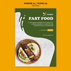 快餐海报模板PSD素材