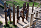 Climbing Stilts - Playground Build & Design | Natural Child Play | Earth Wrights Ltd