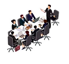 商务办公室 会议 2.5D png 开会
