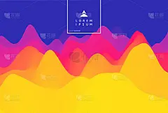具有动态效果的抽象波浪背景。矢量插图。可用于广告、营销、演示。