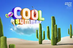 夏季海报素材_夏季海报psd模板_夏季海报免费高清素材下载-乐分享素材网-_素材下载-夏日冰爽冷饮雪糕创意立体夏季海报PSD分层设计素材