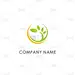 green leaf organic eco logo