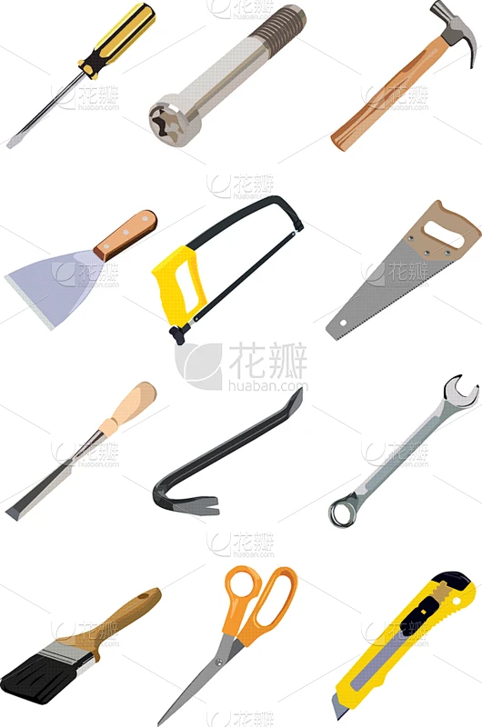 工具,矢量,凿子,铁撬,锯子,螺丝刀,螺钉,机件,建筑业,切断图片_建筑图片素材-花瓣网