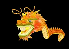 龙全身花灯龙头灯笼花灯节新年花灯笼