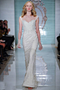 复古女神范 Reem Acra 2015春夏性感蕾丝婚纱