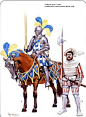 16世纪英国重甲骑和戟手