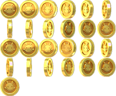 玲玲酱-采集到各种金币美金,皇冠和金色原画素材