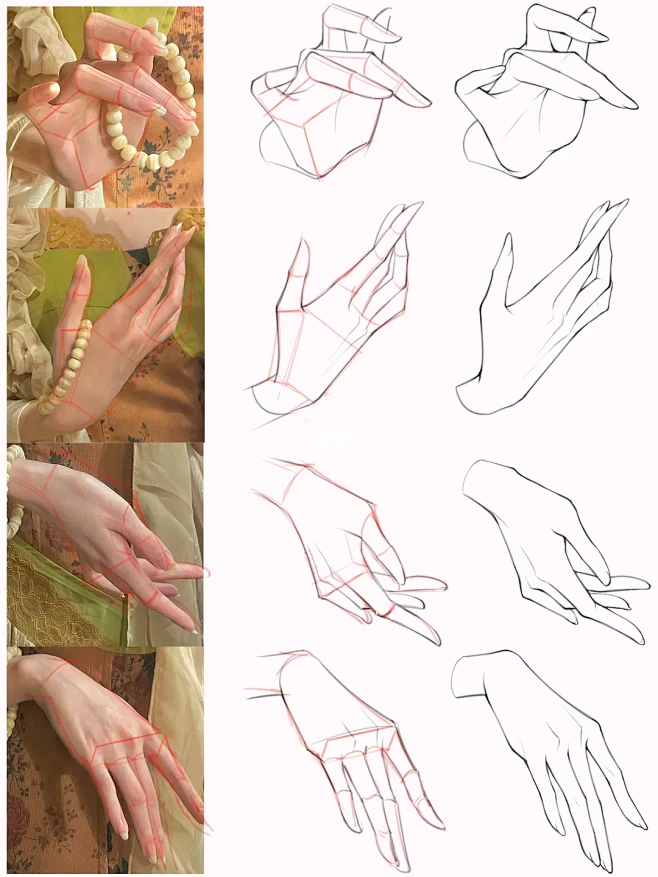 多角度手部画法 I 手控宝子们在哪里