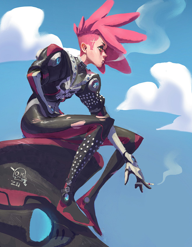 Punk Mecha pilot, Zh...