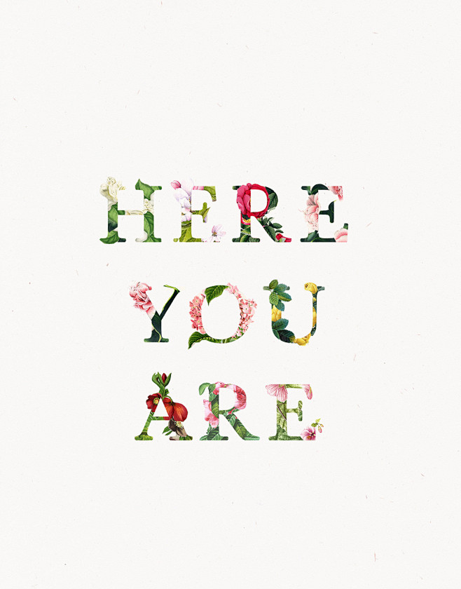 hereyouare字体设计