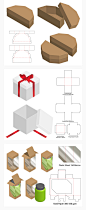 多款商品商用礼盒盒子产品包装纸盒抽拉盒展开图平面图AI矢量素材-淘宝网