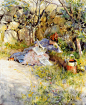 Carl Larsson - 油版雕