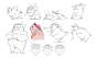 Pig character design