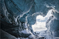 冬季雪山洞穴-macw图库素材