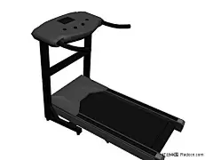 跑步机3D模型3d模型下载|3D素材|健身器械|跑步机|健身器械名片设计模板|健身器械图片|公园健身器械|奇迹健身器械健身