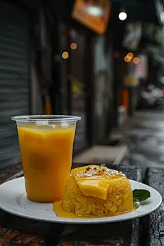传统泰国菜芒果糯米饭