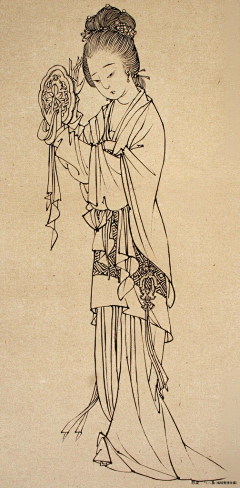 卷毛的卷仔采集到参考-白描传统版画
