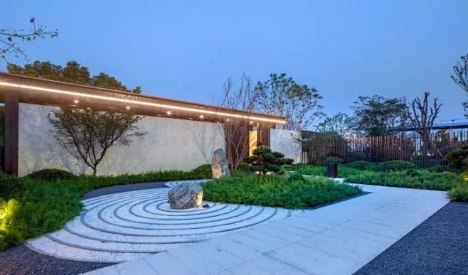 一处新落地的高颜值示范区景观