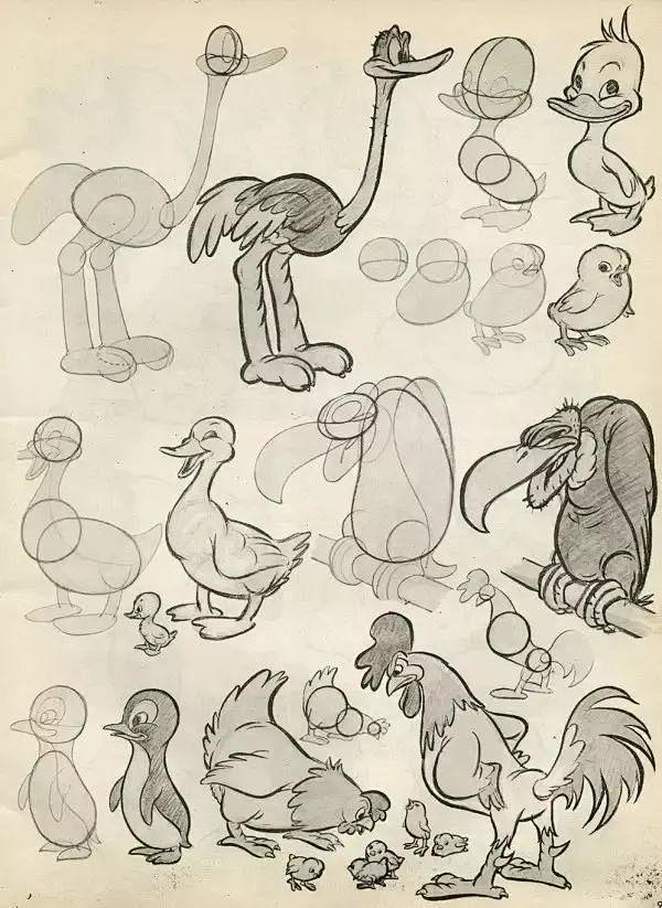 迪士尼的角色设计和原画手稿赏析_普世 :...