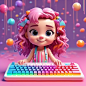 A_cute_little_girl_holding_a_cute_and_colorful_keyboard_3D_rendering_rendering_seed-0ts-1696921771_idx-0 (1)