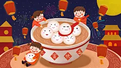 元宵节手工汤圆小吃甜品传统美食