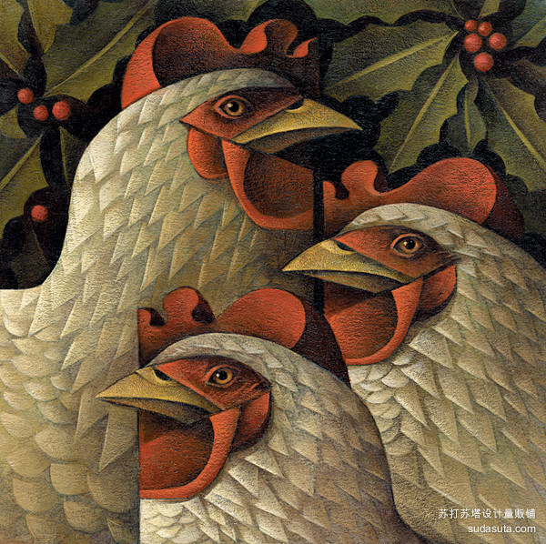 Sara Tyson 鸟的啼鸣 插画艺术...
