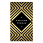 Retro Mod Bold Black and Gold Pattern Customizable Business Card for Boutiques, Fashion Stylists, Bloggers, Interior Designers, Etsy Sellers and more. Personalize the front and back with your own info. Printed on high quality card stock. Fast shipping.