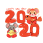 2020国潮鼠年春节元素 png