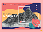 挪威旅游网站模板
