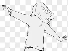 手绘少女人物背面png手绘卡通➤来自 PNG搜索网 pngss.com 免费免扣png素材下载！手绘#少女#人物#背面#