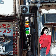 头像分享19｜潮流少女 : “简约笔触与鲜艳色调 手绘时尚潮流少女” 人物插画艺术家 backsideworks