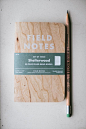 Shelterwood Field #Notes #Notebook *The cover is real wood from sustainable harvest. Fieldnotes.com: 