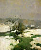 "An Early Winter," John Henry Twachtman, c.1882: 