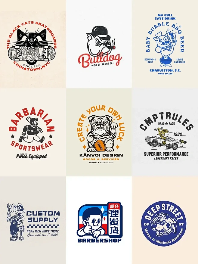 【logo欣赏】美式复古logo欣赏
