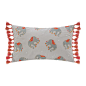 Buy Elizabeth Scarlett Elephant Tasseled Pillow - 50x30cm | Amara