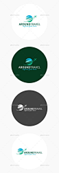 Around Travel Logo — Photoshop PSD #clouds #logo • Available here → https://graphicriver.net/item/around-travel-logo/11922100?ref=pxcr