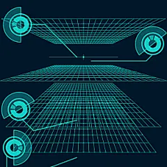 高科技可视化科幻3D科技海报