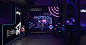 banner design Exhibition  STAGE DESIGN Event night party 3ds max Render vray