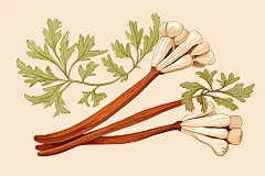 当归保健中药材插画