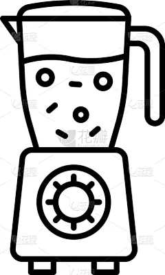 水果,轮廓,搅拌机,计算机图标,可爱的,清新,食品,果汁,樱桃,烹调