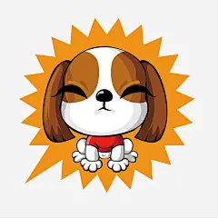 黄色卡通版的小狗_新图网 https://ixintu.com 小狗 装饰图 宠物 效果图 黄色小狗 免抠图 动物
