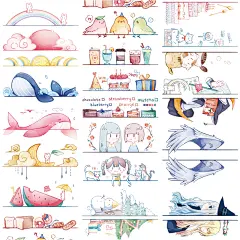 OKMT新七天和纸胶带原创手帐小边框装饰纸胶带网红款整卷学生贴纸-淘宝网