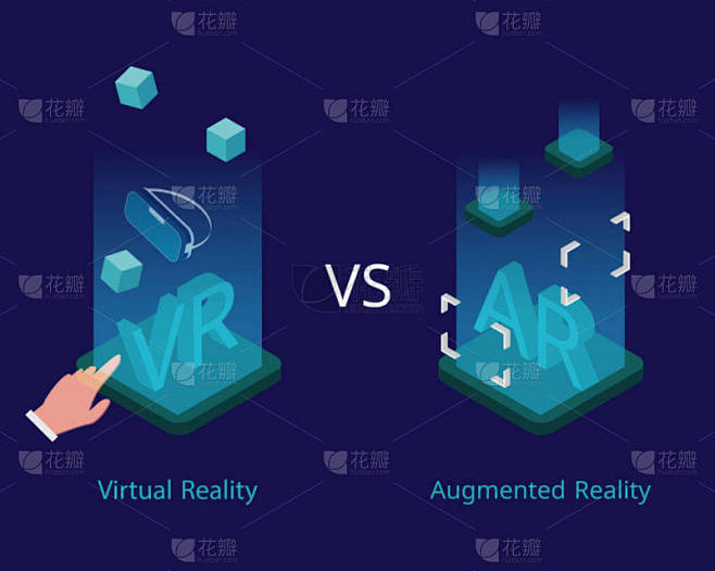 虚拟现实或VR与增强现实或AR相比