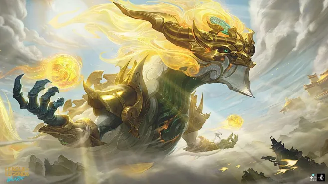 League of Legends：Wild Rift - Lunar Guardian Aurelion Sol Splash Art, T ...