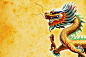中国风格龙雕像